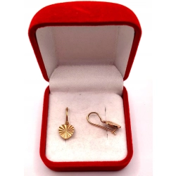 Złote kolczyki Serca PR.585 W:2,91gr InterSKLEP