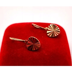 Złote kolczyki Serca PR.585 W:2,91gr InterSKLEP