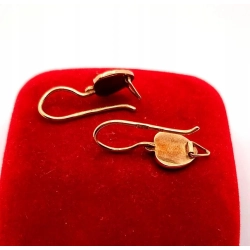 Złote kolczyki Serca PR.585 W:2,91gr InterSKLEP