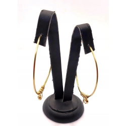 Złote kolczyki Koła duże z ozdobami PR.585 W:6,43gr InterSKLEP