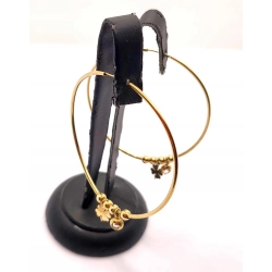 Złote kolczyki Koła duże z ozdobami PR.585 W:6,43gr InterSKLEP