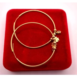 Złote kolczyki Koła duże z ozdobami PR.585 W:6,43gr InterSKLEP