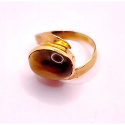 Złoty pierścionek z Tygrysim okiem PR.750 W:3,97gr R.13 InterSKLEP