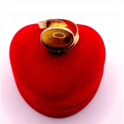 Złoty pierścionek z Tygrysim okiem PR.750 W:3,97gr R.13 InterSKLEP