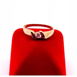 Złoty pierscionek z cyrkonią PR.333 W:1,31gr R.17 InterSKLEP