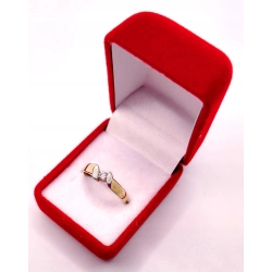 Złoty pierscionek z cyrkonią PR.333 W:1,31gr R.17 InterSKLEP