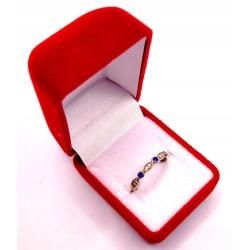 Złoty pierścionek z Cyrkoniami PR.333 W:0,80gr R.11 InterSKLEP