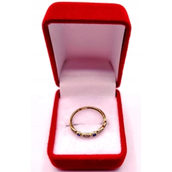 Złoty pierścionek z Cyrkoniami PR.333 W:0,80gr R.11 InterSKLEP