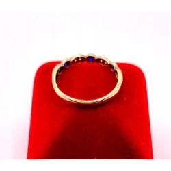 Złoty pierścionek z Cyrkoniami PR.333 W:0,80gr R.11 InterSKLEP