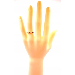 Złoty pierścionek z Cyrkoniami PR.333 W:0,80gr R.11 InterSKLEP