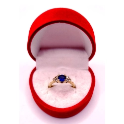 Złoty pierścionek z Szafirem PR.585 W:2,87gr R.9 InterSKLEP