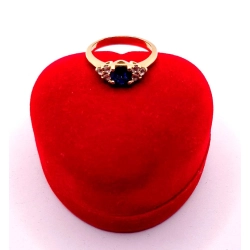 Złoty pierścionek z Szafirem PR.585 W:2,87gr R.9 InterSKLEP