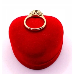 Złoty pierścionek z Szafirem PR.585 W:2,87gr R.9 InterSKLEP