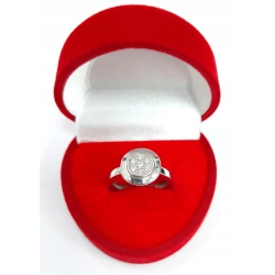 Pierścionek W. KRUK białe złoto 585/ 3,92g brylanty 0,1 ct rozmiar 12