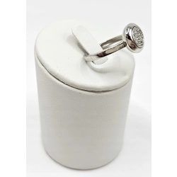 Pierścionek W. KRUK białe złoto 585/ 3,92g brylanty 0,1 ct rozmiar 12