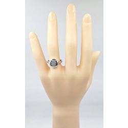 Pierścionek W. KRUK białe złoto 585/ 3,92g brylanty 0,1 ct rozmiar 12