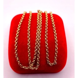 Złoty łańcuszek Rolo PR.585 W:3,11gr Dł.51cm InterSKLEP