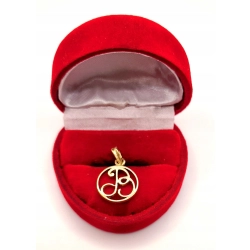 Złota zawieszka z literą B PR.585 W:1,77gr InterSKLEP