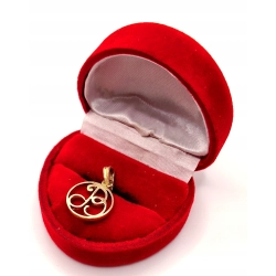 Złota zawieszka z literą B PR.585 W:1,77gr InterSKLEP