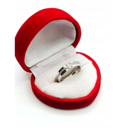 Złoty pierścionek Tiffany T z diamentami 0,13ct Pr.750 W:6,03gr Roz.12