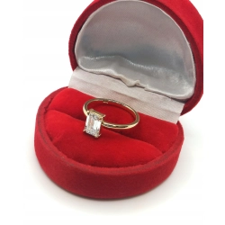 Złoty pierścionek z Diamentem Lab. 1,09ct Pr.750 W:2,59gr Roz.10