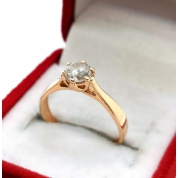 Złoty pierścionek z Cyrkonią PR.585 W:1,88gr R.10 InterSKLEP