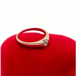 Złoty pierścionek z Cyrkonią PR.585 W:1,83gr R.11 InterSKLEP