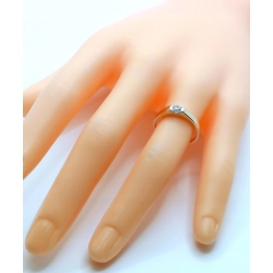 Złoty pierścionek z Cyrkonią PR.585 W:1,83gr R.11 InterSKLEP