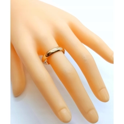 Złota obrączka 4mm Pr.585 W:4,77gr Roz.22