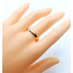 złota obrączka 3,5mm Pr.585 W:2,31gr Roz.23