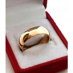 Złota obrączka Warmet 6mm Pr.585 W:5gr Roz.15