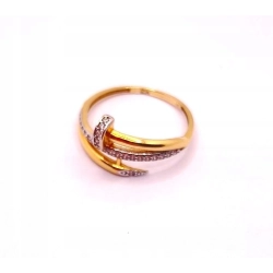 Złoty pierścionek Gwóźdź diamenty 0,13ct PR.875 W:2,46gr R.16 InterSKLEP