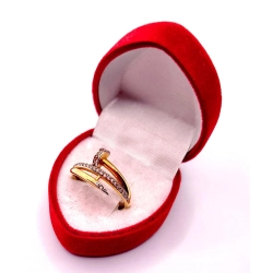 Złoty pierścionek Gwóźdź diamenty 0,13ct PR.875 W:2,46gr R.16 InterSKLEP