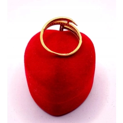 Złoty pierścionek Gwóźdź diamenty 0,13ct PR.875 W:2,46gr R.16 InterSKLEP