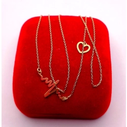 Złoty łańcuszek z Linią życia PR.375 W:1,10gr Dł.44-47cm InterSKLEP