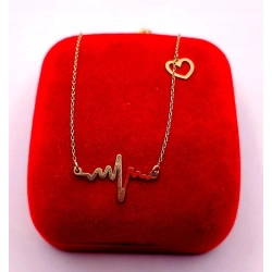 Złoty łańcuszek z Linią życia PR.375 W:1,10gr Dł.44-47cm InterSKLEP