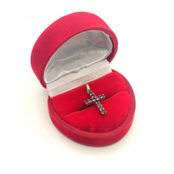 Złota zawieszka Krzyżyk z cyrkoniami PR.585 W:1,30gr InterSKLEP