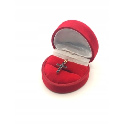 Złota zawieszka Krzyżyk z cyrkoniami PR.585 W:1,30gr InterSKLEP