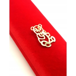 Złota zawieszka ażurowy Miś PR.585 W:1,21gr InterSKLEP