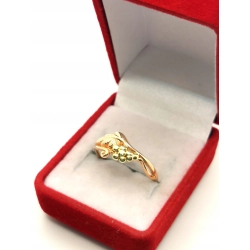 Złoty pierścionek z winogronem PR.583 W:2,02gr R.14 InterSKLEP