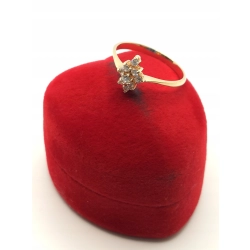 Złoty pierścionek z Cyrkoniami PR.583 W:1,57gr R.12 InterSKLEP