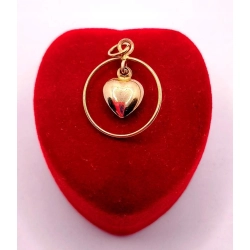 Złota zawieszka Serce PR.585 W:0,68gr InterSKLEP