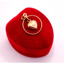 Złota zawieszka Serce PR.585 W:0,68gr InterSKLEP
