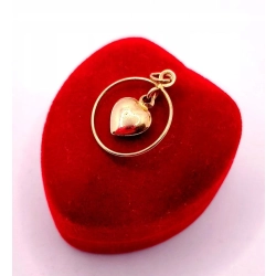 Złota zawieszka Serce PR.585 W:0,68gr InterSKLEP