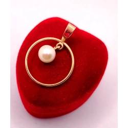 Złota zawieszka z Perłą PR.583 W:1,41gr InterSKLEP