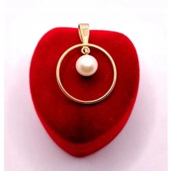 Złota zawieszka z Perłą PR.583 W:1,41gr InterSKLEP