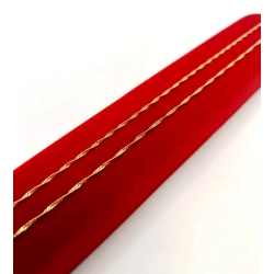 Złoty łańcuszek Singapur Pr.585 W:2,10gr Dł:55,5cm