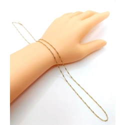 Złoty łańcuszek Singapur Pr.585 W:2,10gr Dł:55,5cm