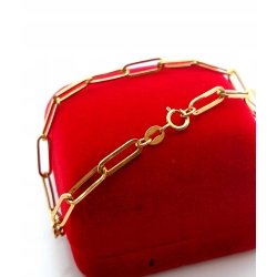 Złota bransoletka Ankier szer.5mm Pr.750 W:1,95gr Dł:19,5cm