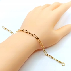 Złota bransoletka Ankier szer.5mm Pr.750 W:1,95gr Dł:19,5cm